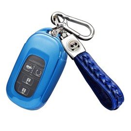 [ZANEKO] N-BOX N-BOX Custom JF5 JF6 Key Case Civic Vezel Key Cover Fits Honda New Step Wagon ZR-V Key Shell, blue