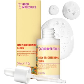 Good Molecules Daily Brightening Serum 30ml/1oz - Hydrating Facial Serum With Beta Arbutin And Hyaluronic Acid To Brighten, Moisturize, And Balance For Even Tone And Texture - Skin Care For Face
