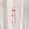 Phone Charms Strap,Pink Cute, Aesthetic Love Phone Chain, Beaded Phone