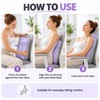 Adjustable Memory Foam Backrest Pillow with Neck Support, Ergonomic Bed