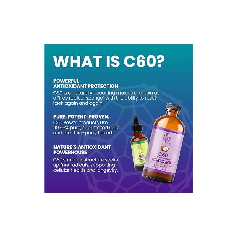 C60 Power MCT - Aceite de coco orgánico de 2
