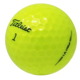 Recycled Used Golf Balls for Titleist Pro-V 1 2019 Yellow Golf Balls in Mint Condition AAAAA Quality (48)