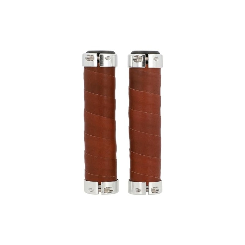 Gusti Maximilian S. Genuine Leather Handlebar Grip Bicycle Handle Brown