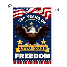 250th Anniversary USA Garden Flag with Eagle Design