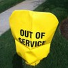 Yellow Fire Hydrant Cover (Out of Service)