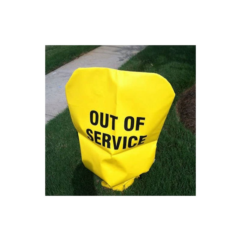 Yellow Fire Hydrant Cover (Out of Service)