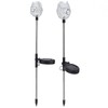 2Pcs Garden Solar Lights LED RGB Fast Charging Petal Design