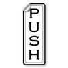 Door Sign Set, Push Pull Vinyl Stickers, 1.75 x 5