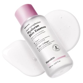Hanskin Hyaluron Skin Essence Toner – Tónico hidratante coreano para piel de cristal, ácido hialurónico y colágeno, astringente hidratante ligero para piel seca, sensible y opaca | K-Beauty (5.07