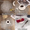 Neween Round Placemats Set of 4, 38 cm Washable Heat