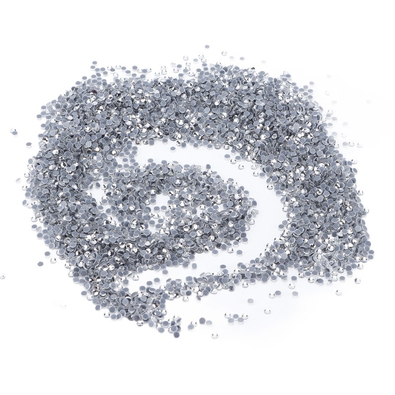 14400Pcs Flat Back Rhinestones Dazzling Colorful DIY Sturdy Iridescent Rhinestones