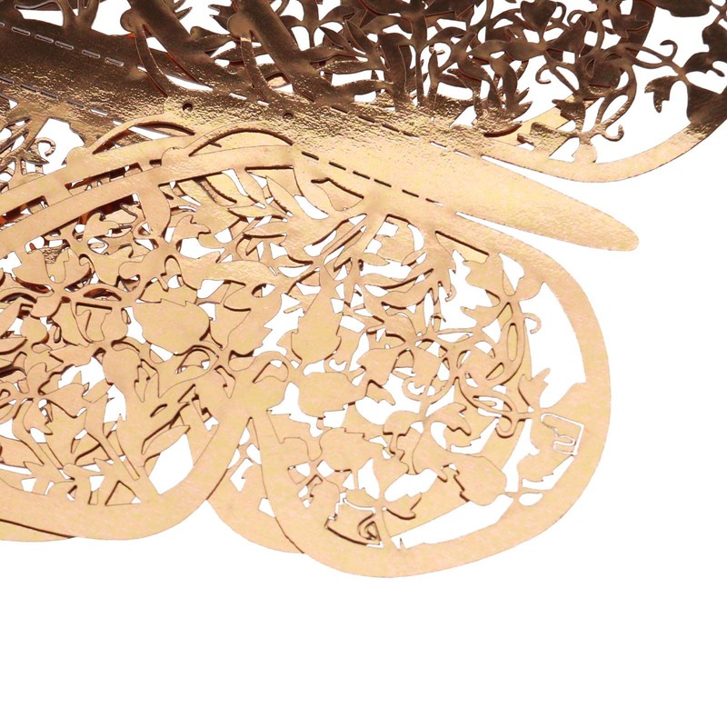 SING F LTD 48Pcs Rose Gold Silver Tone Butterfly Wall