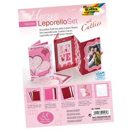 Folia 11203 Cutties Hearts Fanfold Set, Multi-Colour