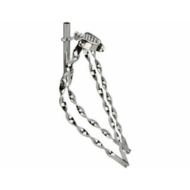 Chrome Bent Flat Twisted Spring Steel Forks, Threaded, Various Sizes