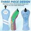 Golf Club Head covers Hybrid Utility Rescue with Interchangeable Number