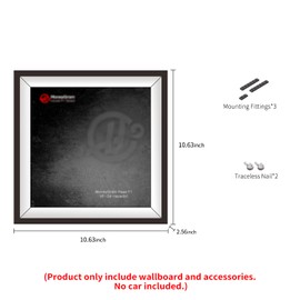 iLuane Display Wallboard for Speed Champions MoneyGram Haas F1 Team VF-24 Race Car Toy - Building Set 77250, Adult Collectibles Wall Mount, Home or Office Décor (No Car Included)