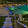 T-SUN Solar Driveway Deck Lights, Blue Driveway Lights Outdoor, 12