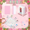 Silipull American Mahjong Tile Set, 160 Pcs 1.2'' Pink Engraved