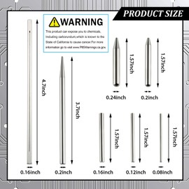 17 Pieces Metal Puzzle Tool Set Tool DIY Metal Model Kits Tools Tab Edge Cylinder Cone Shape Bending Assist Tools for 3D Metal Jigsaw Puzzles Assembly Basic Model Building, Repairing and Fixing