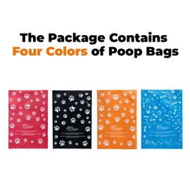 Best Pet Supplies Poop Bags for Dogs, 50% Post-Consumer Recycled Content dog waste bags on rolls, fits all poop bag holders for leashes - 150 Count, Assorted Colors, Scented