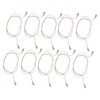 10Pcs 2pin Hearing Aid Cable High Temperature Resistance PVC Reliable