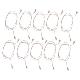 10Pcs 2pin Hearing Aid Cable High Temperature Resistance PVC Reliable Stable 75cm Length Aid Receiver Wire Cable