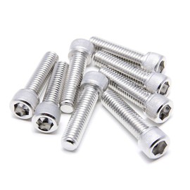 FOREVERBOLT FB3SCAPS516181P10 Socket Head Cap Screw, 5/16"-18 X 1" Long, 316 Stainless Steel, Finish NL-19, PK 10