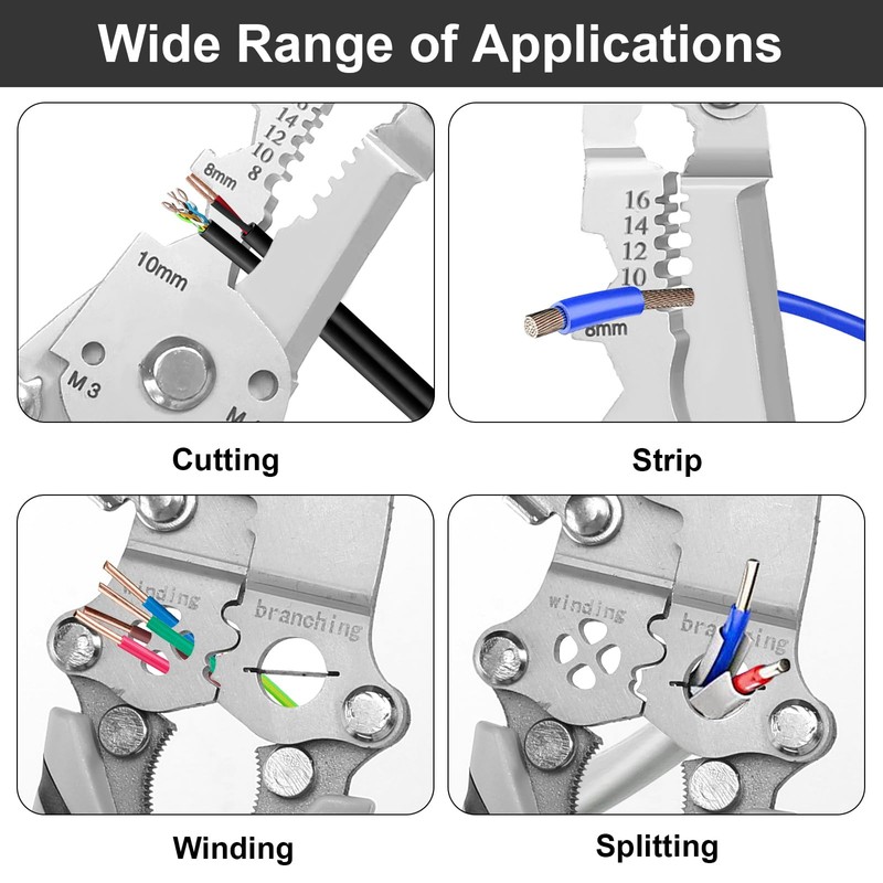 prota Wire Stripper 18 in 1 Foldable Wire Stripper, Micro