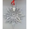 Waterford clear crystal set of 3 "Snowstar" Ornaments, New in