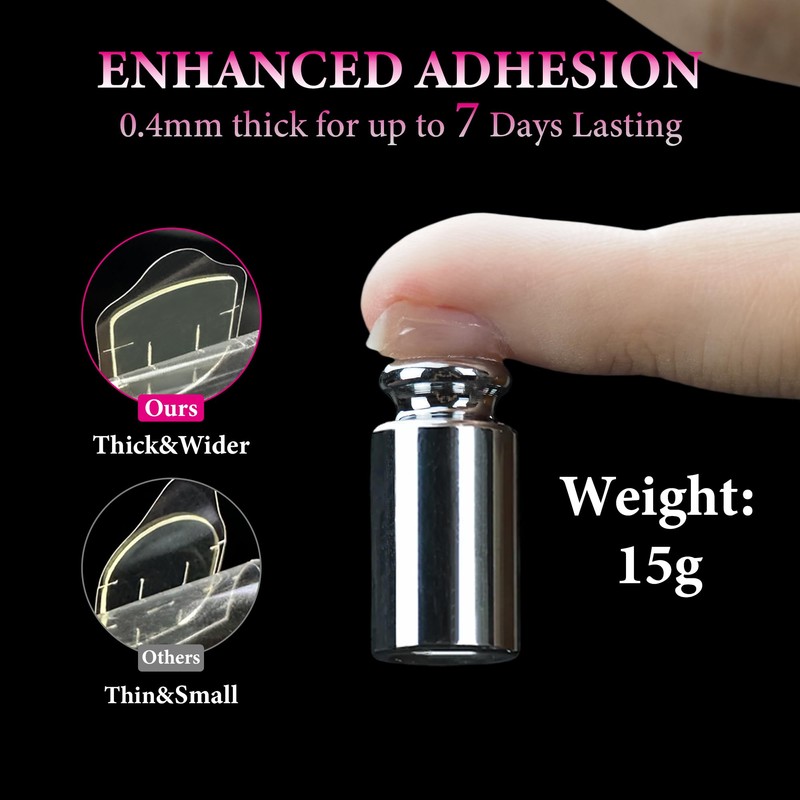 Fomkrio 1200Pcs Nail Adhesive Tabs for Press On, Extra Large