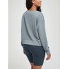 ODODOS Women's Modal Soft-Breezy Wide Scoop Neck Pullover Oversized Long