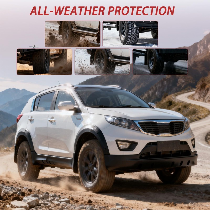 MotorbyMotor Mud Flaps Splash Guard for 2019-2023 Ford Ranger Off-Road