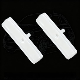 2PCS Compatible Door Window Glass Run Channel Track Repair Guide Clip for Fiat 500 500c (2012-2018) - Fix Stuck Windows, Stabilizer Clip Set for Left or Right Side