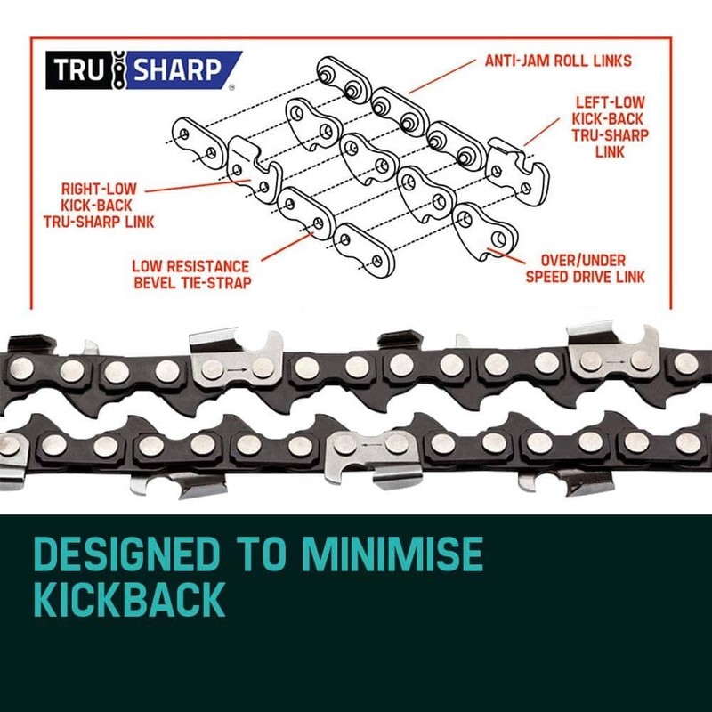 Baumr-AG Tru-Sharp 0.325 Inch Pitch Chainsaw Chain for 20 Inch