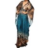 Bsubseach Women's Ethnic Print Kaftan Beach Dress Plus Size Beach
