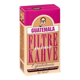 KURUKAHVECI MEHMET EFENDI Guatemala Decaffeinated Filter Coffee Freshly Ground Roasted Rich Aroma 8.8 Fl OZ
