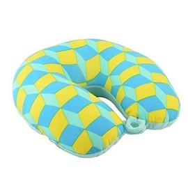 Bookishbunny U Shaped Micro Beads Microbead Neck Head Support Travel Pillow, 12"x12"x4" (PastelFlower)