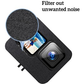 Windslayer Cover for Gopro Hero 13/12/11/10/9 Black Camera, Windscreen Wind Muff Foam Housing Frame Case, Sponge Muffler Windproof Video Noise Reduction Accessory