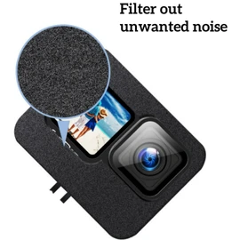 Windslayer Cover for Gopro Hero 13/12/11/10/9 Black Camera, Windscreen Wind Muff Foam Housing Frame Case, Sponge Muffler Windproof Video Noise Reduction Accessory