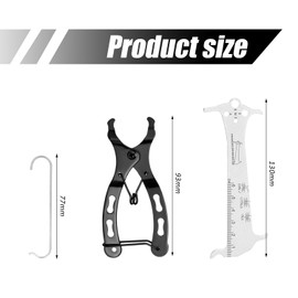 1 Piece 3-In-1 Chain Ruler And Mini Metal Buckle Pliers, Multi-Functional Repair Tools, Bicycle Repair Accessories, Manual Disassembly And Assembly Tools.