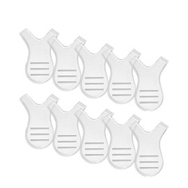 10pcs x Eyelash Lashes Lifting Lift Perm Y Comb Brushes Tool Separating Brush (White)