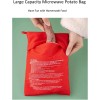 VASANA 4PCS Reusable Microwave Potato & Corn Cooker Bags, Red,
