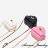 AVANCE Women's Heart Chain Bag, Shoulder Bag, Black, Red, Green,