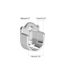 uxcell 4pcs Zinc Alloy Wardrobe Closet Rod Bracket, Shower Curtain