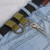 [PATIKIL] Belt Keeper Keychains, Set of 4, D-Shaped Thick Nylon