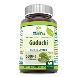 Herbal Secrets Guduchi (Tinospora Cordifolia) Supplement | 500 Mg Per Serving | 60 Veggie Capsules | Non-GMO | Gluten Free | Made in USA