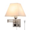 Plug in Wall Light,Swing Arm Wall Sconces with USB Port