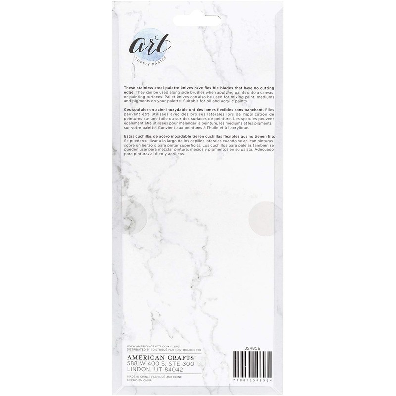 AMERICAN CRAFTS 5/PKG Palette Knife Set