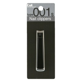 Kai Nail Clippers + Transparent Case Set S, Black, 1 Set / 카이 손톱깎이 + 투명케이스 세트 S, 블랙, 1세트