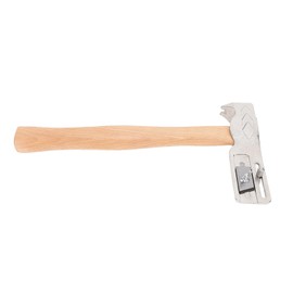 MWT 005 MH 17oz Magnet Roofing Hatchet Carbon Steel Shingling Hammer with Wooden Handle Roof Repair Magnetic Roofing Hammer, Magnetic Roofing Hatchet Roofing Axe with Solid Wood Handle